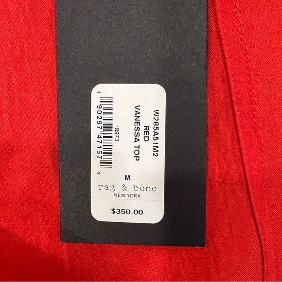 Rag & Bone Vanessa Top Jacket Red Zip Medium NEW NWT - Picture 9 of 12